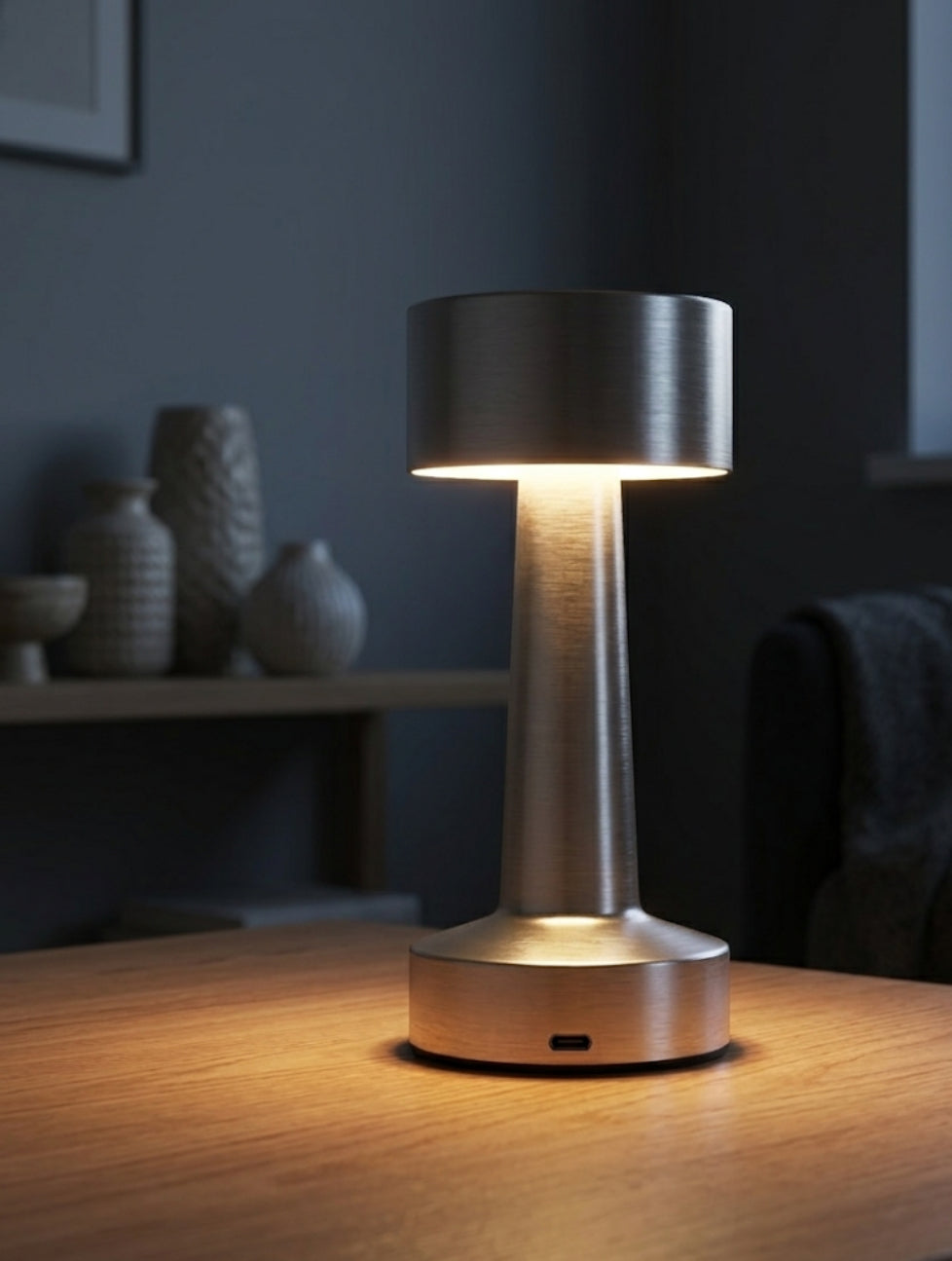 Cordless Touch Table Lamp – Rechargeable, 3 Colours, USB-C Charging